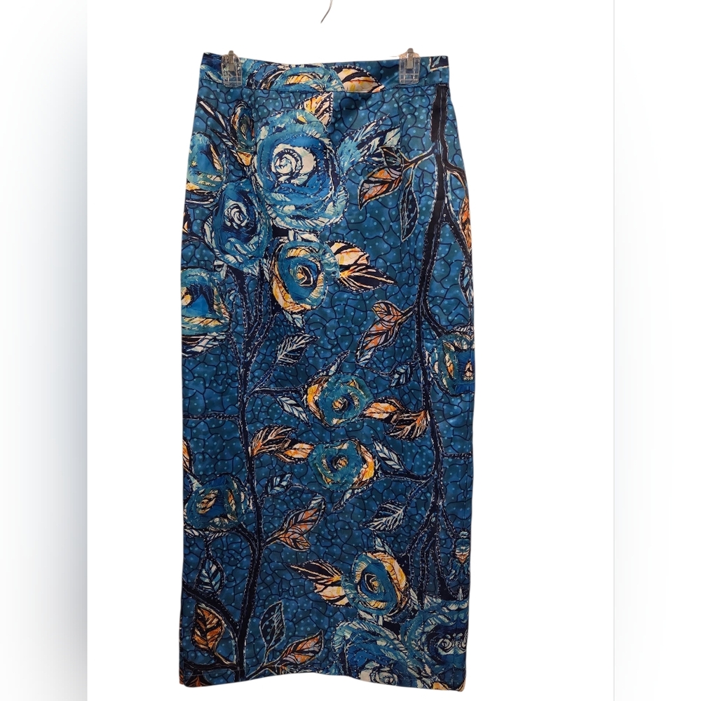STYLEWE WOMEN'S STARRY NIGHT PRINT MIDI SKIRT SIZE LARGE NWT